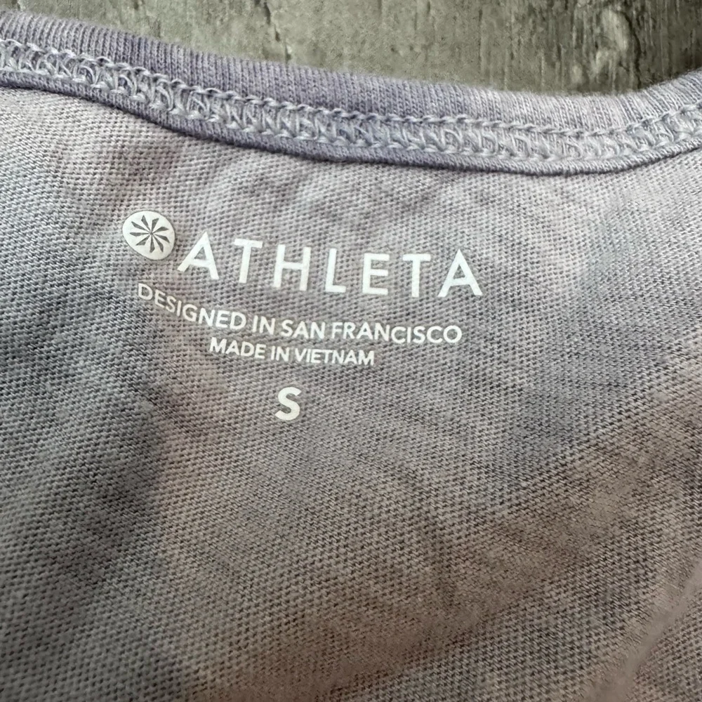Athleta Organic Daily Tie Dye Tank Women’s Purple Sleeveless Small